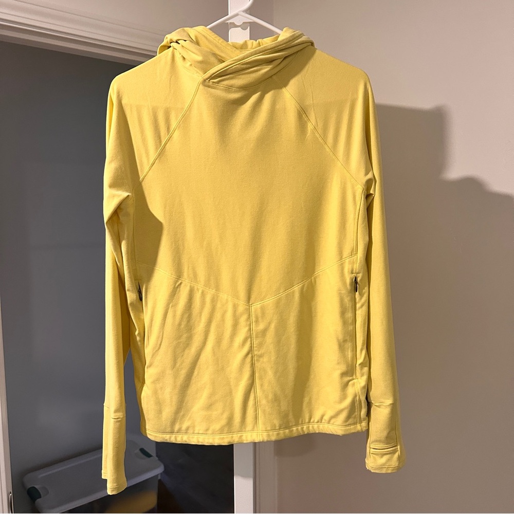Oiselle Lux Hoodie - Gold Finch, M